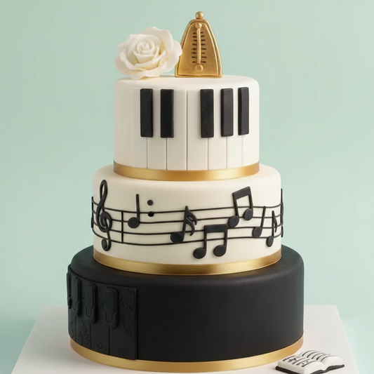 Piano Keys Cake