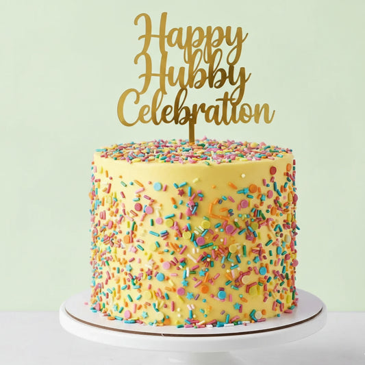 Happy Hubby Celebration Cake