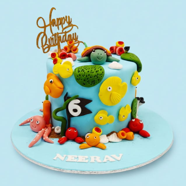 Marine Theme Cake