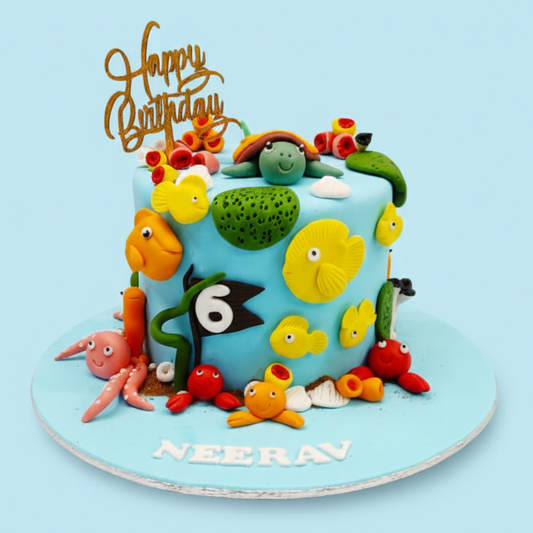 Marine Theme Cake