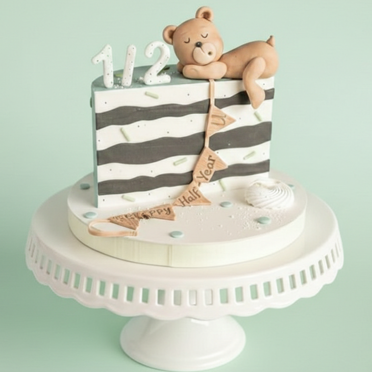 Little Bear Half-Year Celebration Cake