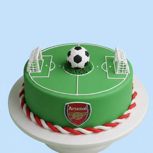 Football Field Round Cake