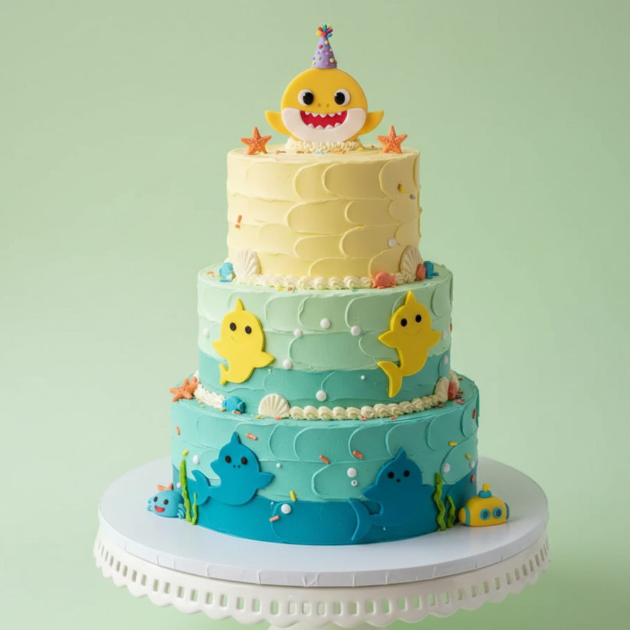 Shark Family Fun Cake