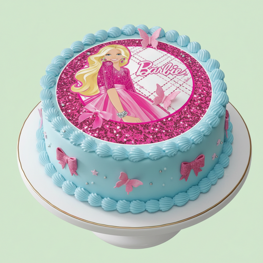 Sweet Bow Barbie Cake