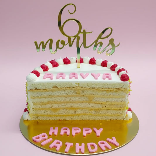 6 Months Celebration Cake
