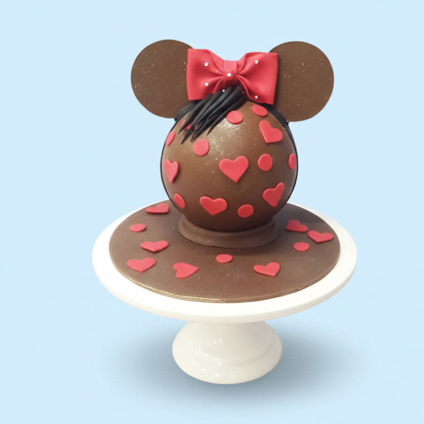 Brown Minnie Globe Cake