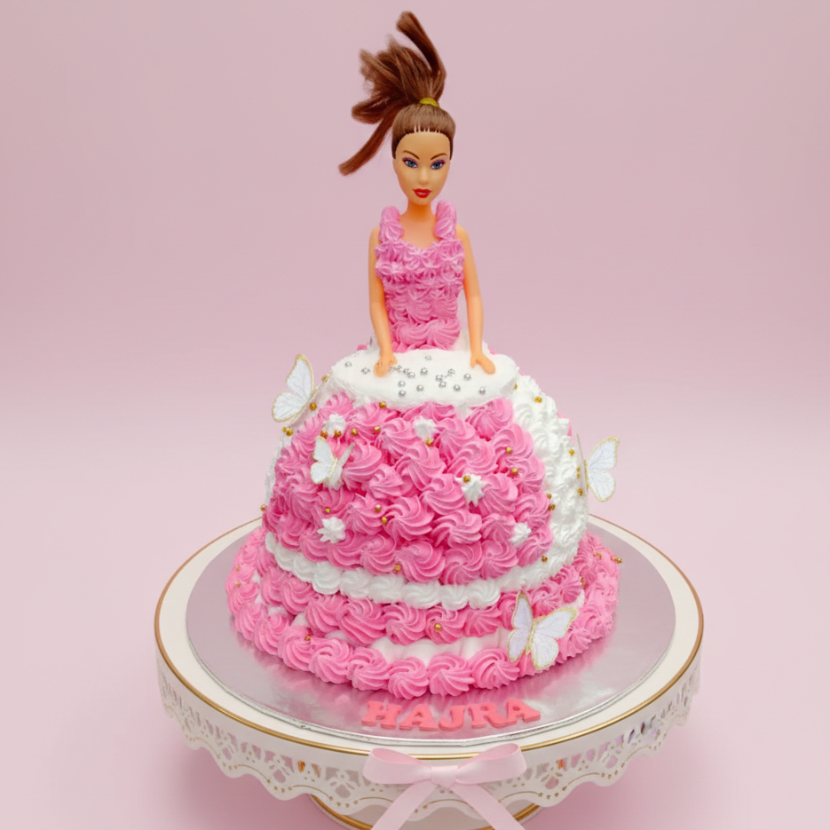 Pink Princess Doll Cake