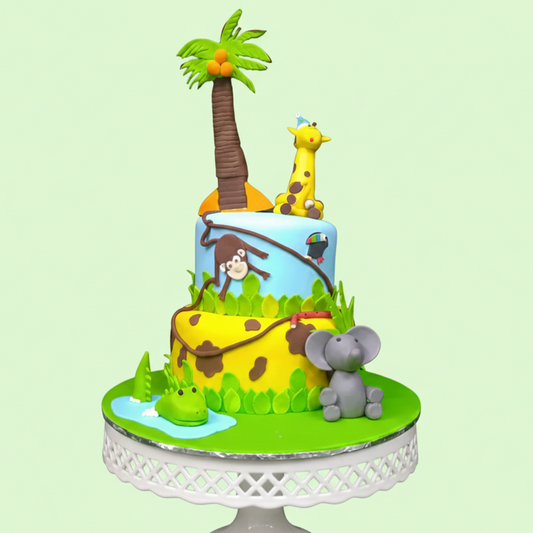 Giraffe & Friends Jungle Adventure Cake