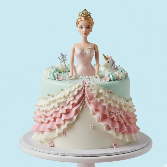 Pastel Princess Doll Cake