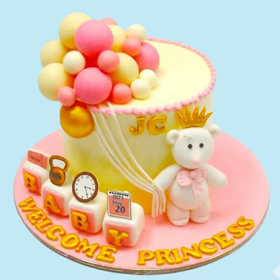 Welcome Baby Girl Cake