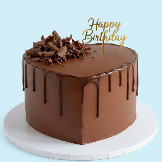 Chocolate Love Birthday Cake