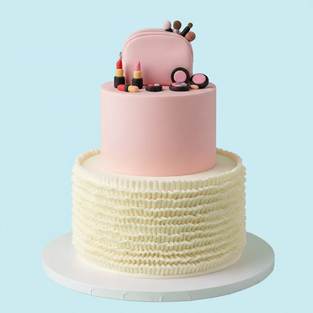 Cute Makeup Bag Cake