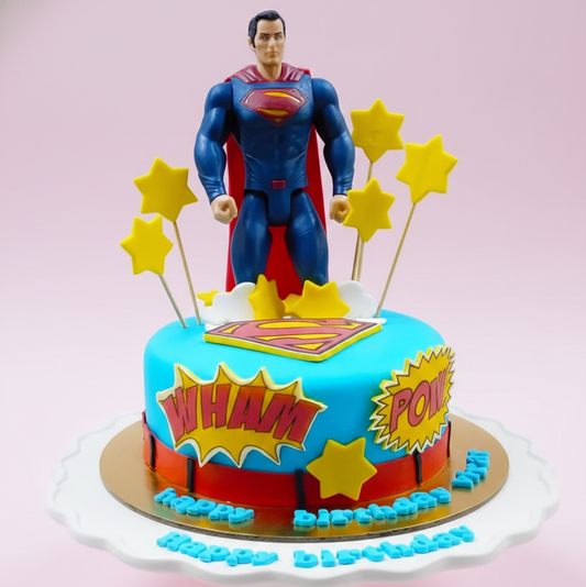 Superhero Power Blast Cake