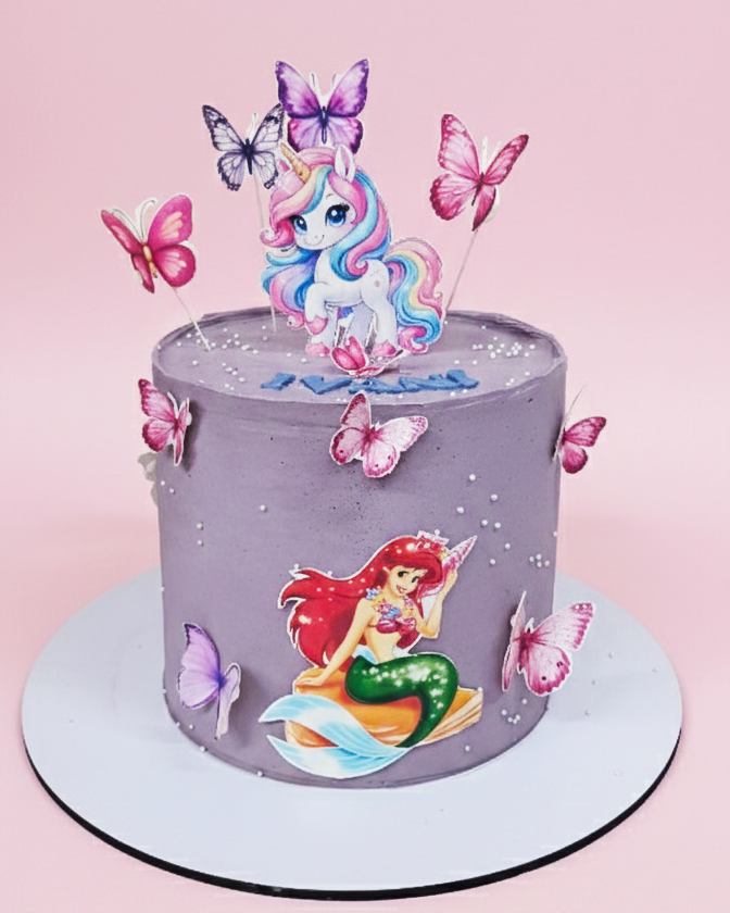 Unicorn Mermaid Fantasy Cake