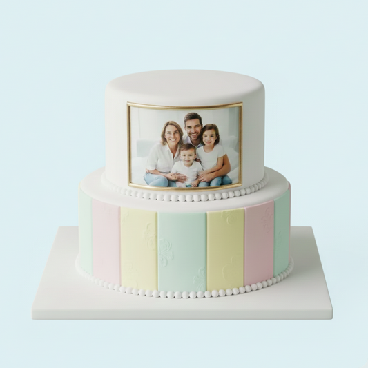 Joyful Frame Photo Cake