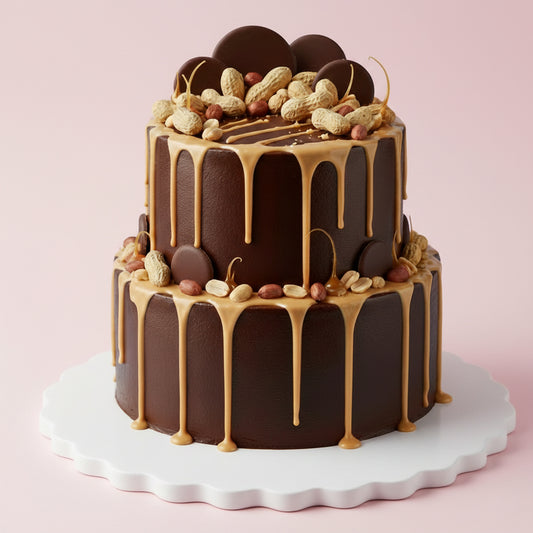 Chocolate Peanut Butter Drip Cake