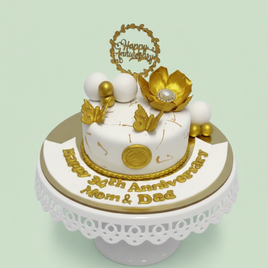 Golden Garden Cake