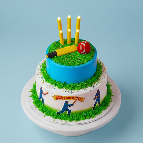 Number Age Cricket Cake