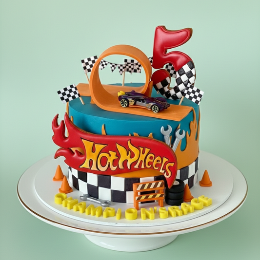 Hot Wheels "Loop-the-Loop" Cake