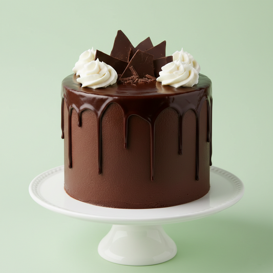 Classic Dark Chocolate Ganache Drip Cake