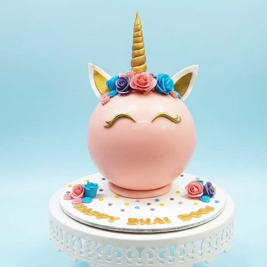 Peach with Unicorn Cake
