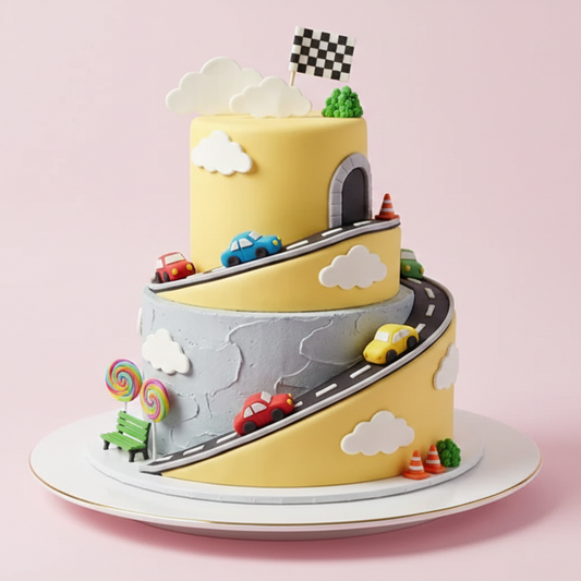 Turbo Track Tunnel Cake