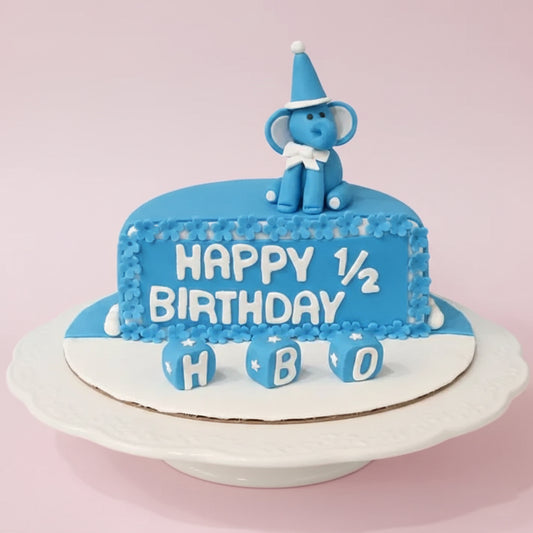 Baby Elephant Celebration Cake