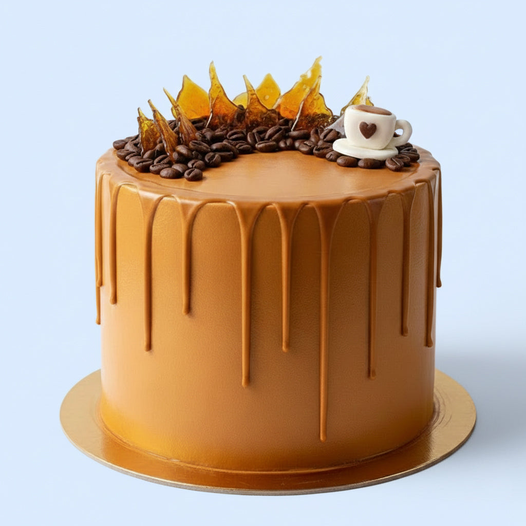 Coffee Caramel Dream Drip Cake