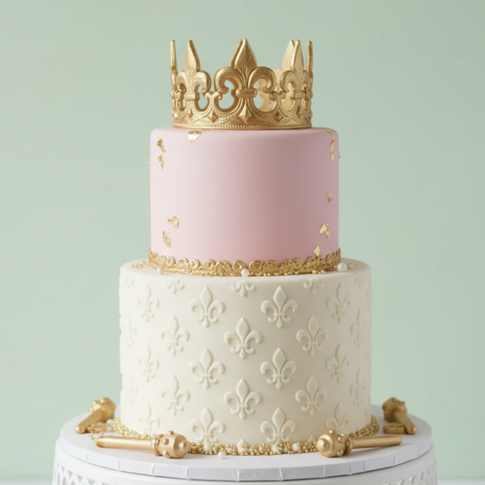 Gold Crown Princess Cake