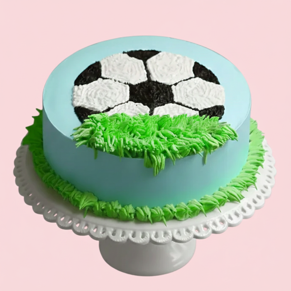 Football Field Heart Cake