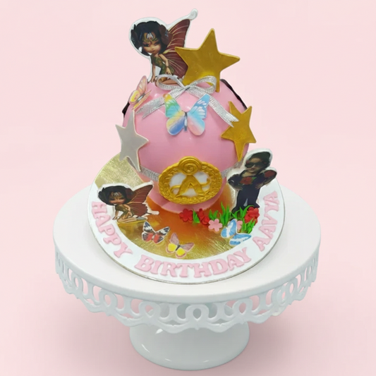 Fairy Garden Piñata Surprise Cake
