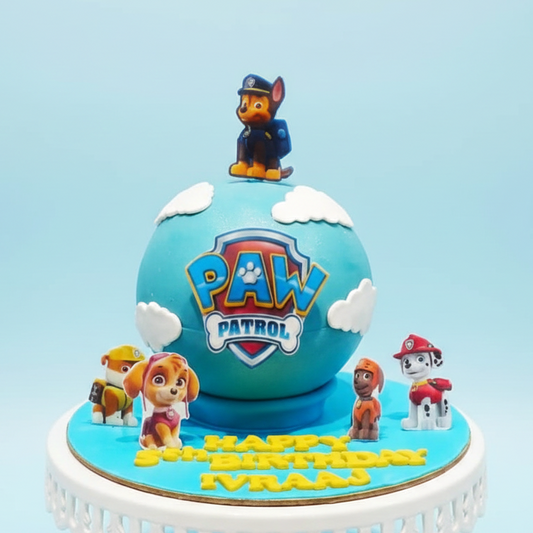 Paw Patrol Globe Cake