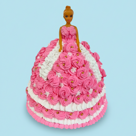 Barbie Doll Dress Cake