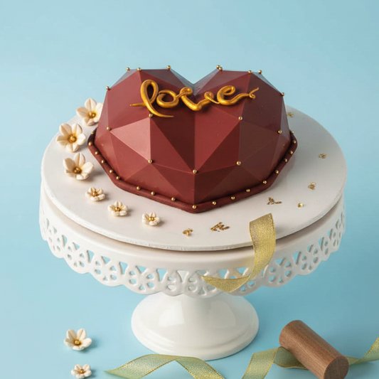 Red Heart Pinata Cake