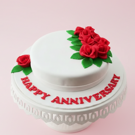 Red Roses Cake
