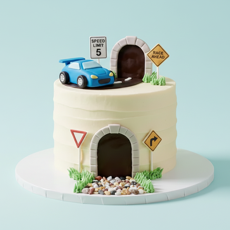Little Racer Tunnel Cake