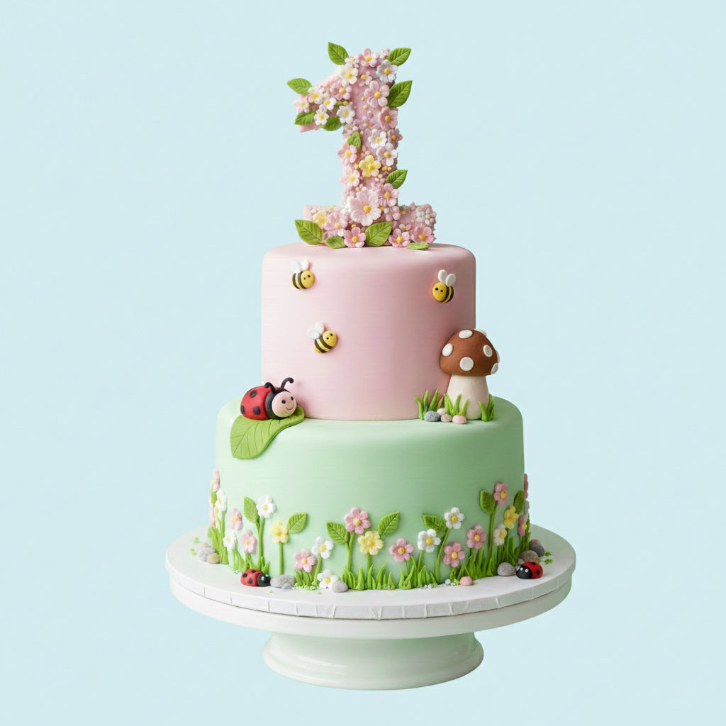 One Garden Baby Cake