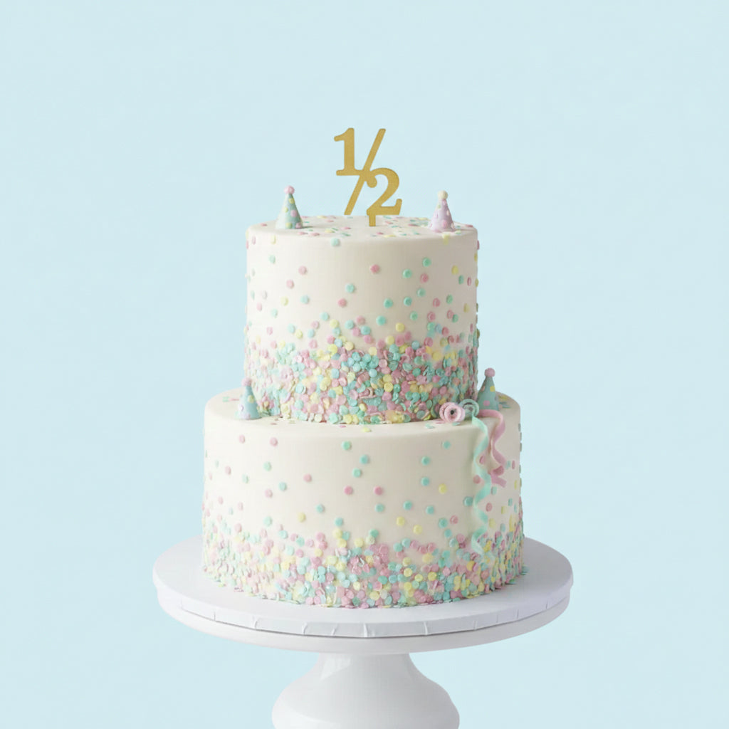 Half Confetti Cake