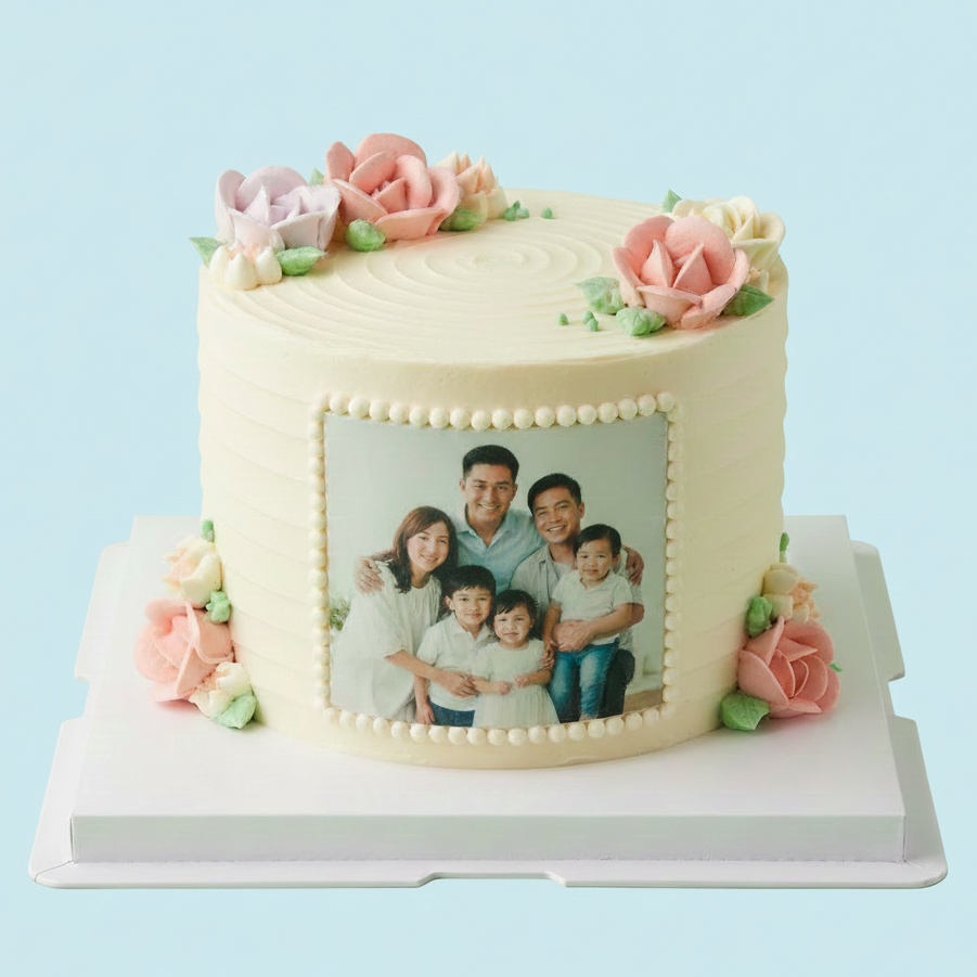Heartfelt Photo Cake