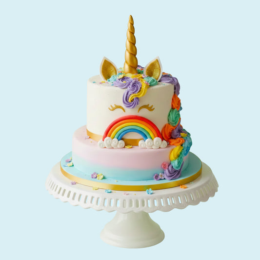 Classic Unicorn Rainbow Cake