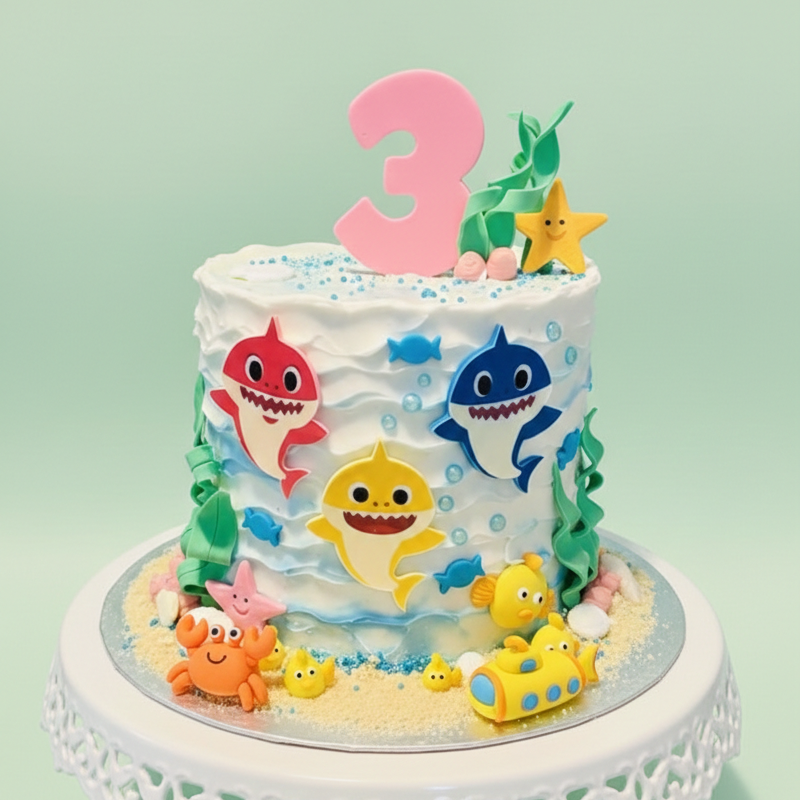 Rippling Waves Celebration Cake