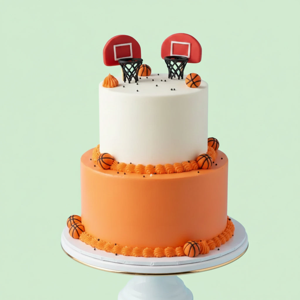 Basketball Ears Theme Cake