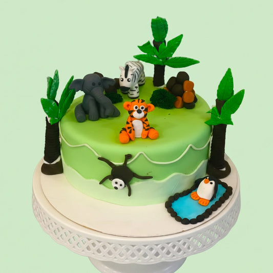 Wild Safari Animal Kingdom Cake
