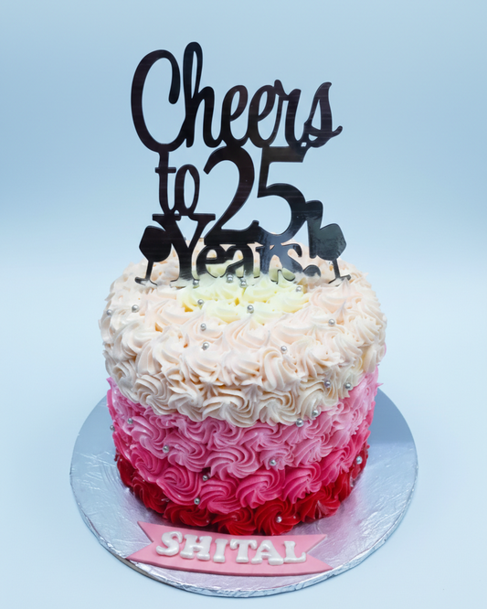 Silver Jubilee Cheers Cake