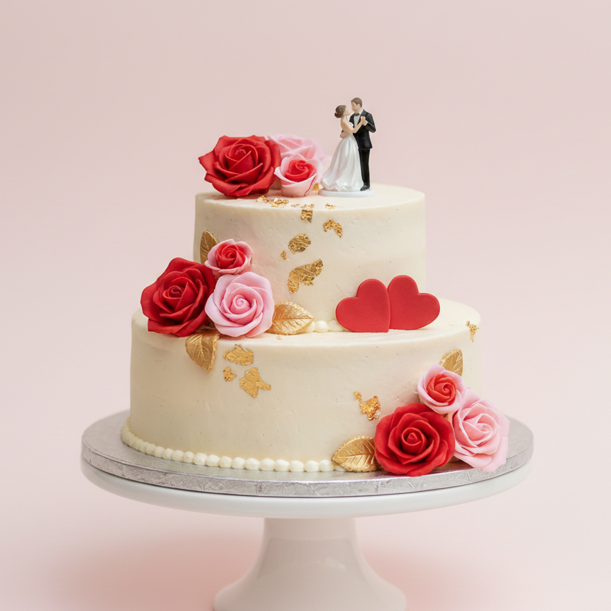 Romantic Duo Cake