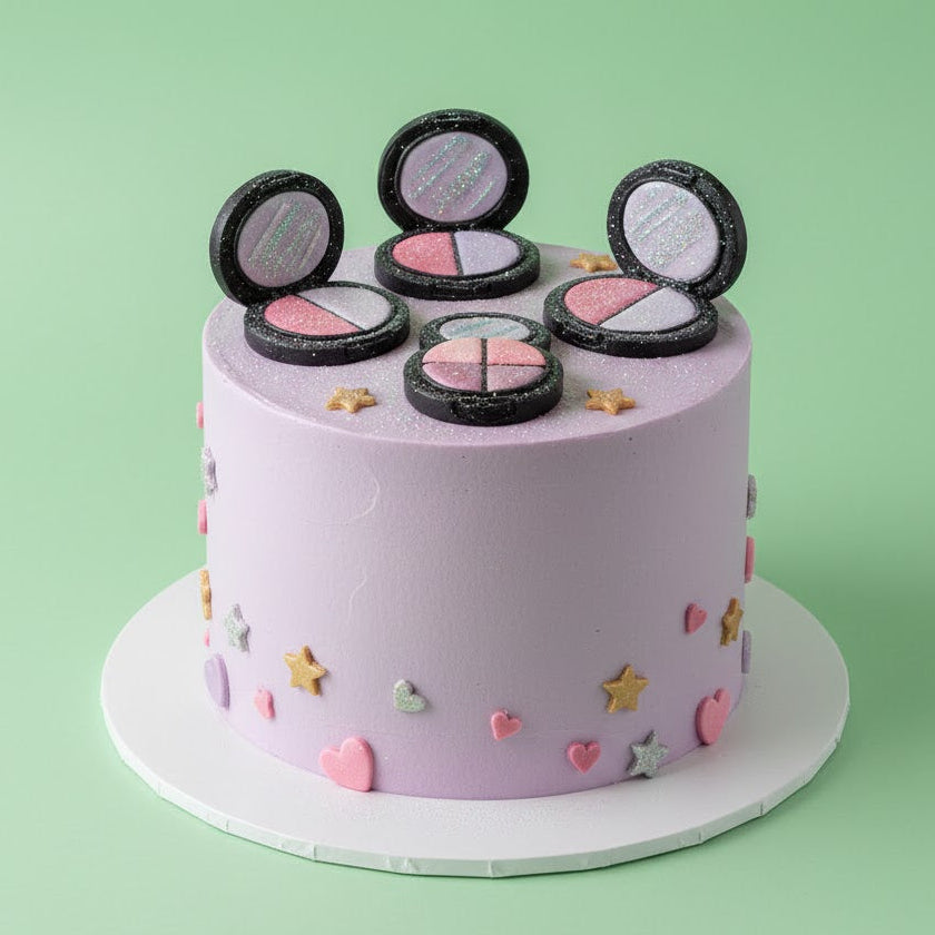 Glittery Compact Cake