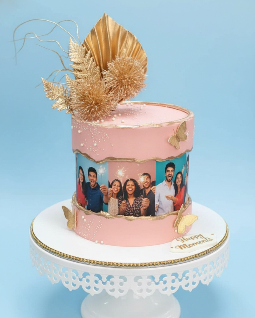 Golden Celebration Cake