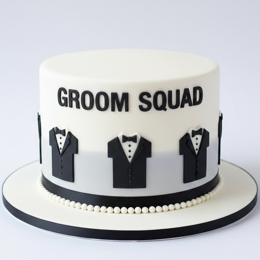 Groom Squad Cake