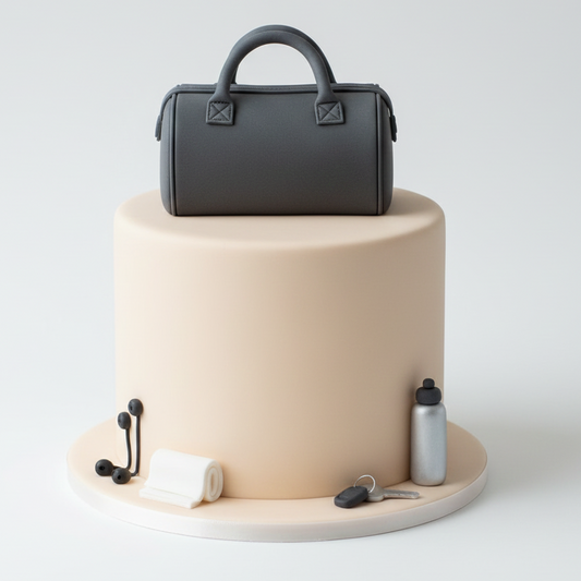 Gym Bag Essentials Cake