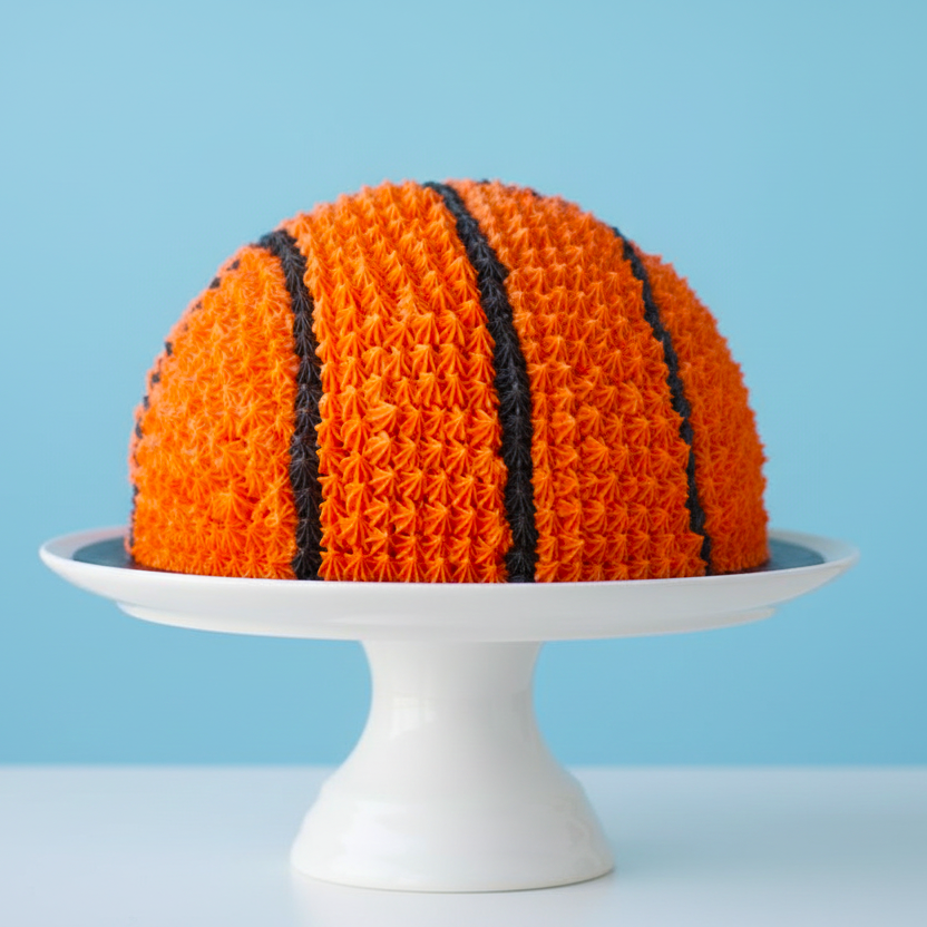 Half Basketball Shape Cake